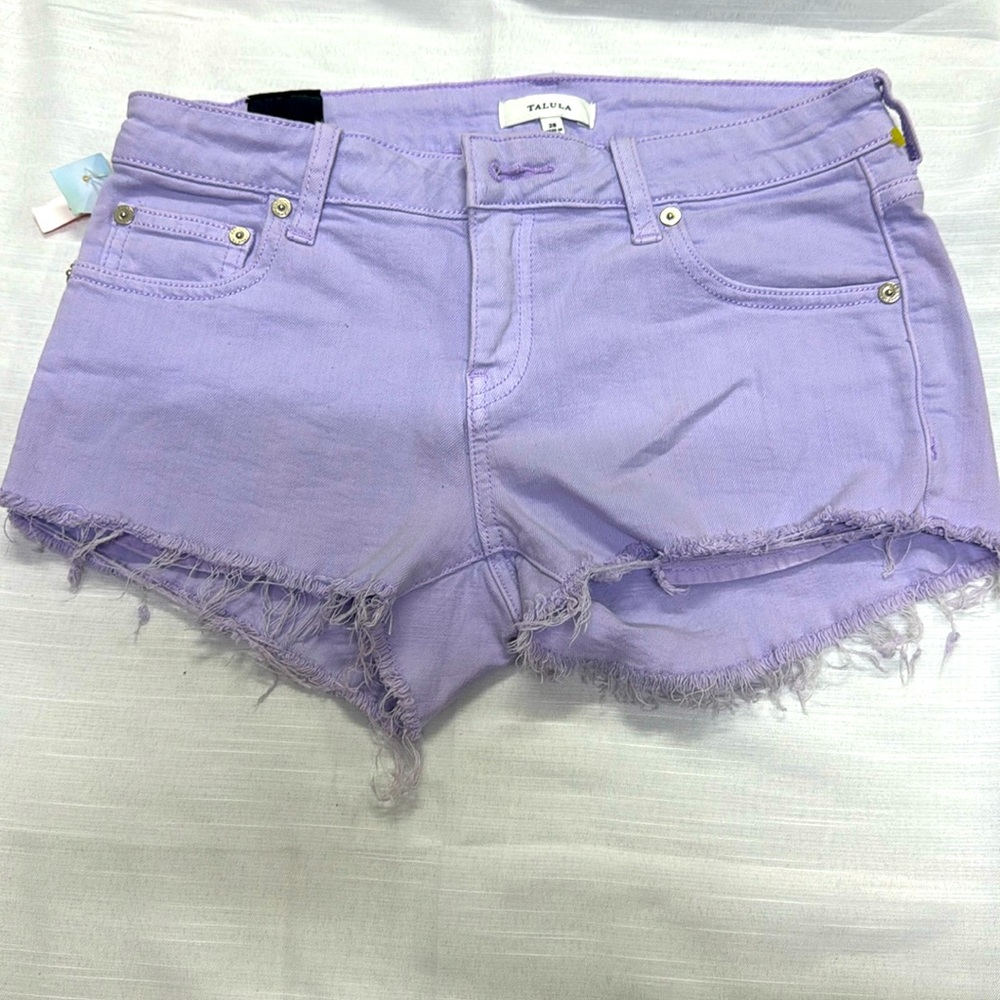 Aritzia Talula low rise denim shorts